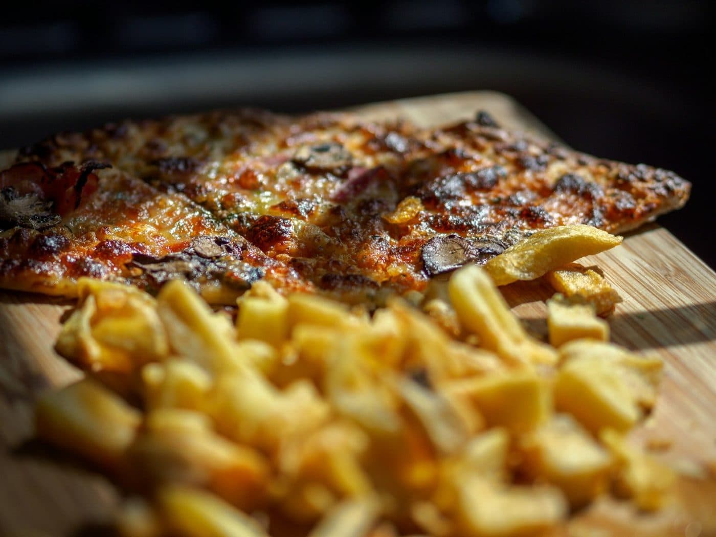 Pizza New Yorkaise : Viande hachée, pommes de terre